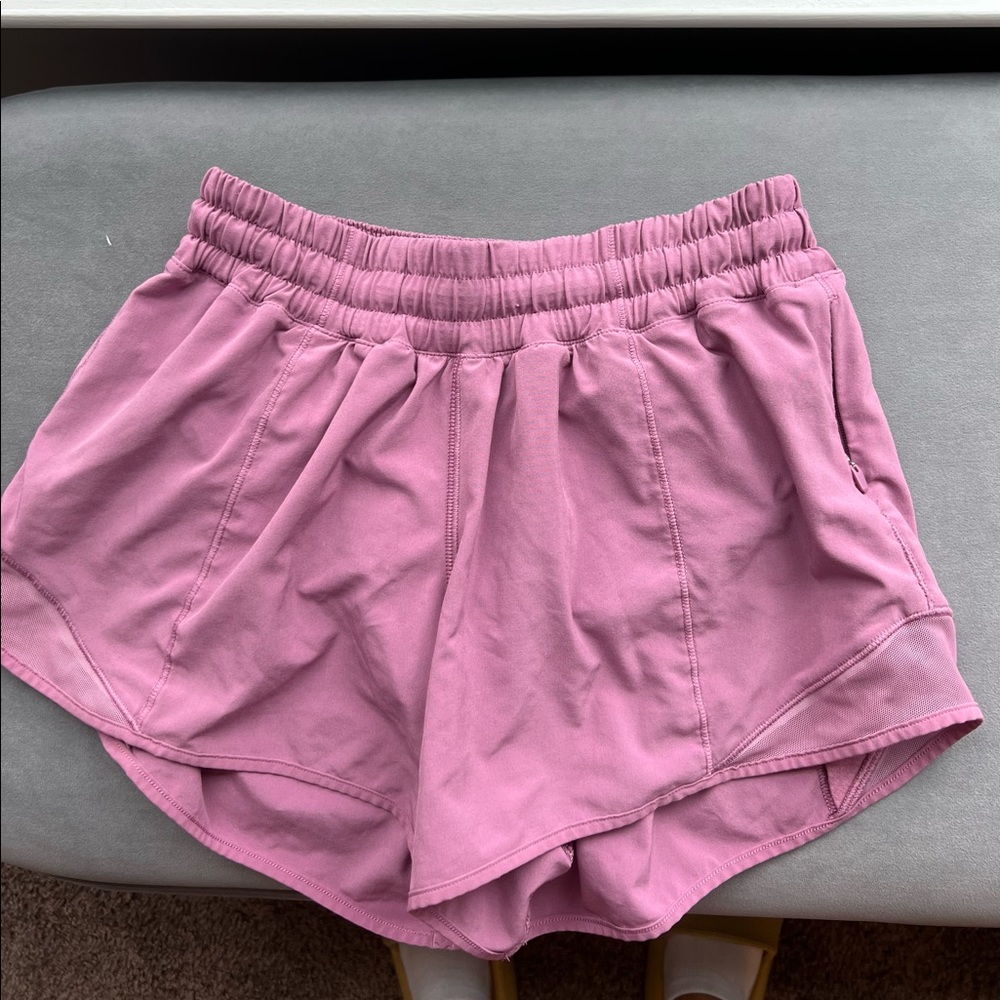 Mauve LuluLemon Hotty Hot Shorts